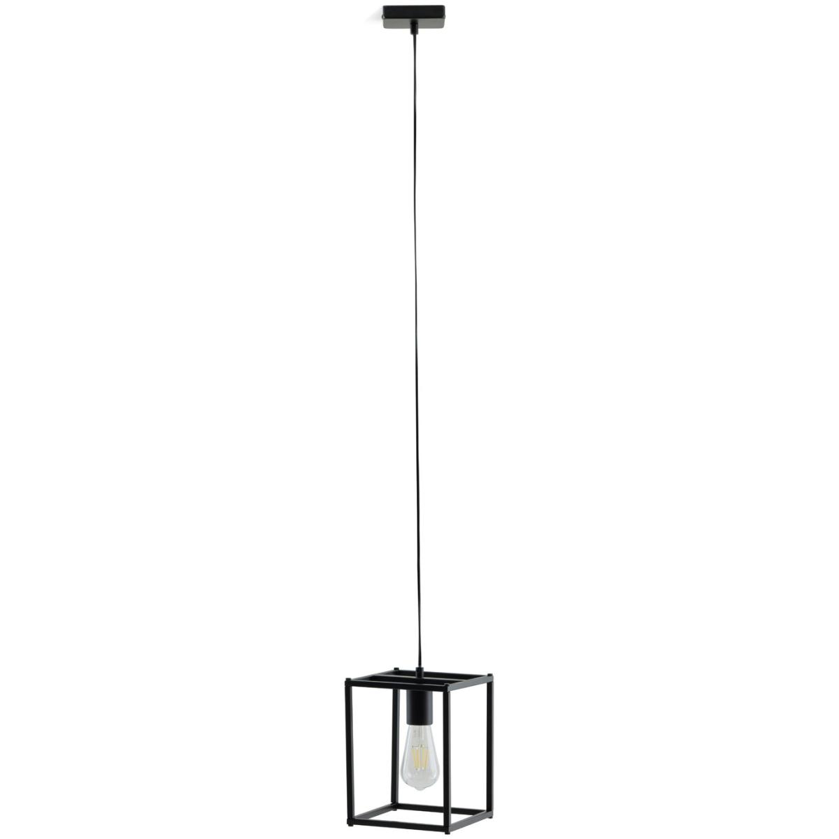 Habitat Carriage Metal Pendant Light - Matt Black – image 3