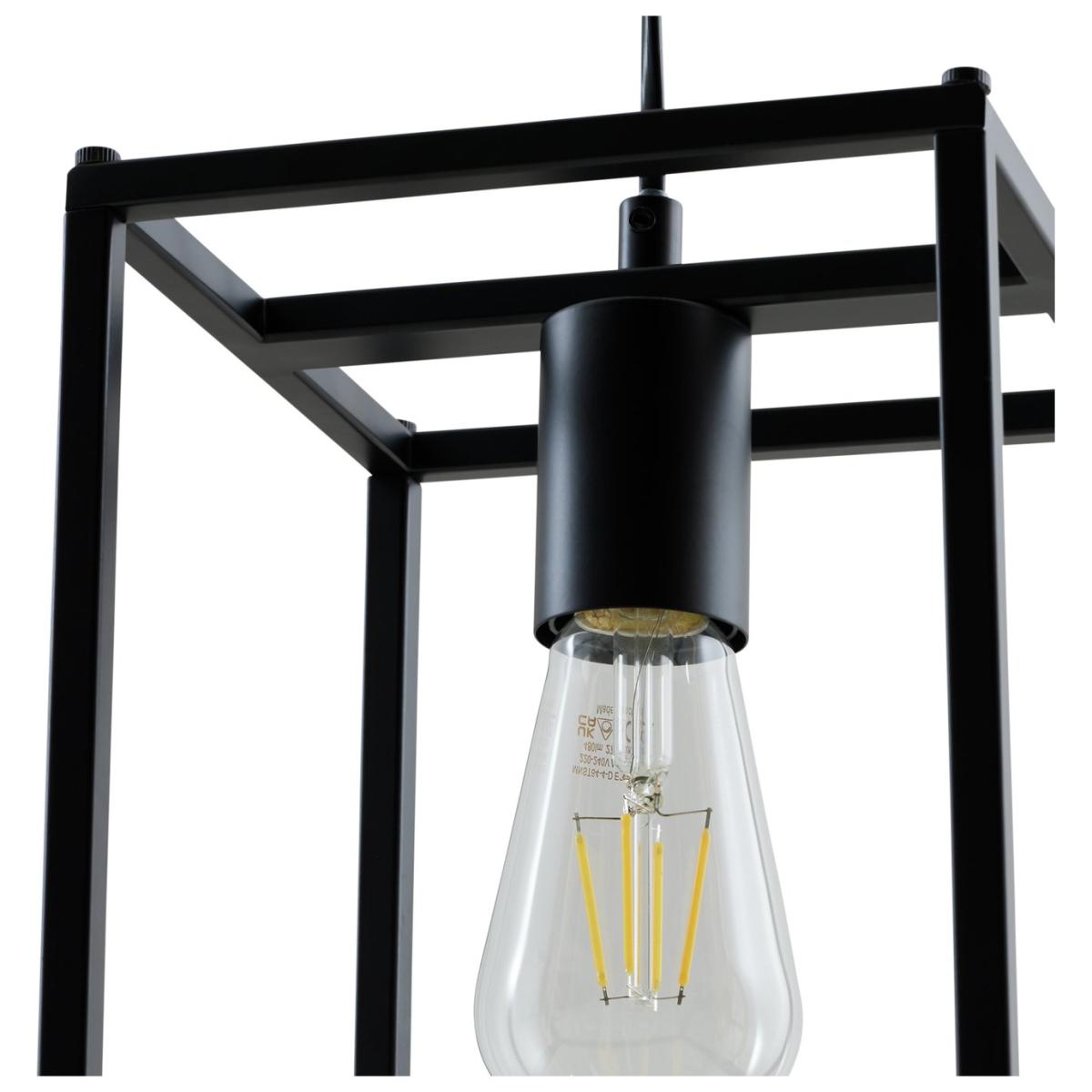 Habitat Carriage Metal Pendant Light - Matt Black – image 4