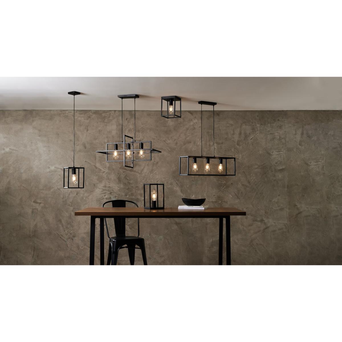 Habitat Carriage Metal Pendant Light - Matt Black – image 6