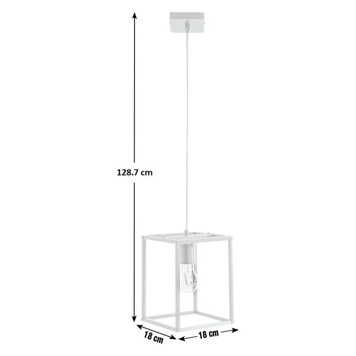 Habitat Carriage Metal Pendant Light - Matt Black – image 8