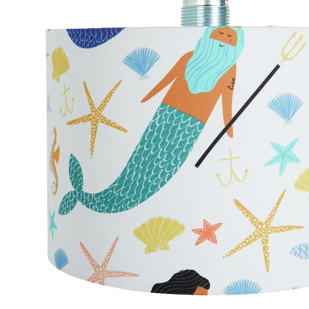 Habitat Kids Mermaid 25cm Drum Shade - Multicolour – image 4