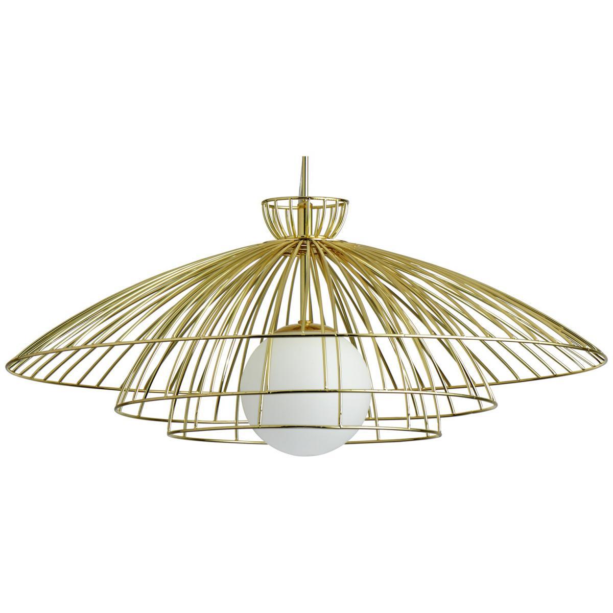 Habitat Kiso Opal 3 Tier Pendant Shade - Brass – image 5