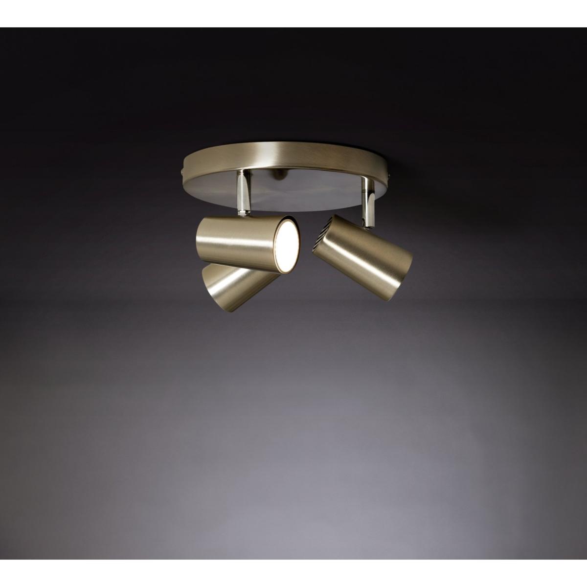Habitat Spotlight 3 Light Plate - Brushed Chrome – image 2
