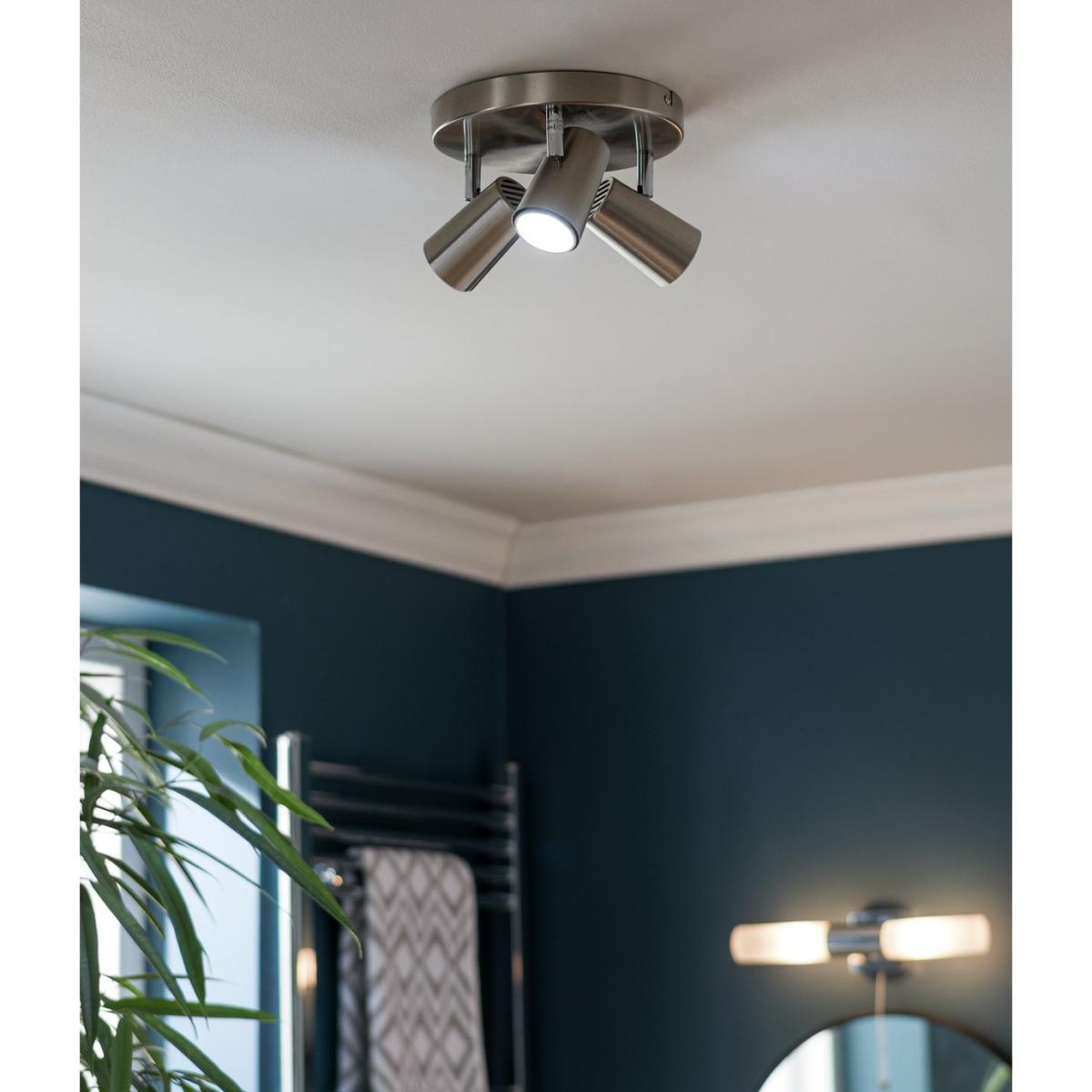 Habitat Spotlight 3 Light Plate - Brushed Chrome – image 5