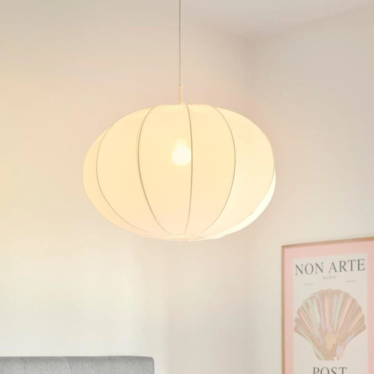 Nordlux Aeron 60 Fabric Pendant Light - White – image 2