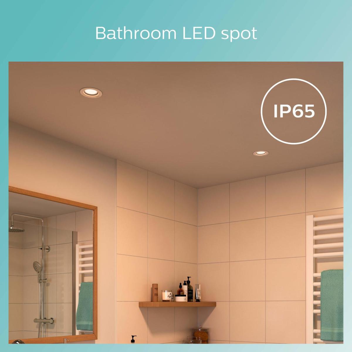 Philips Dive LED 3 Bathroom Spotlight - Chrome – image 2