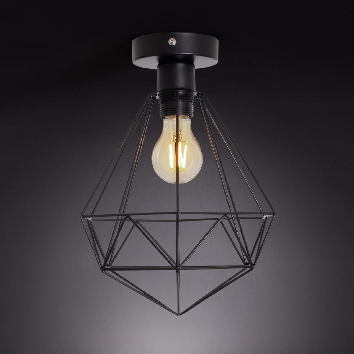 Habitat Kanso Flush to Ceiling Light - Matt Black – image 2