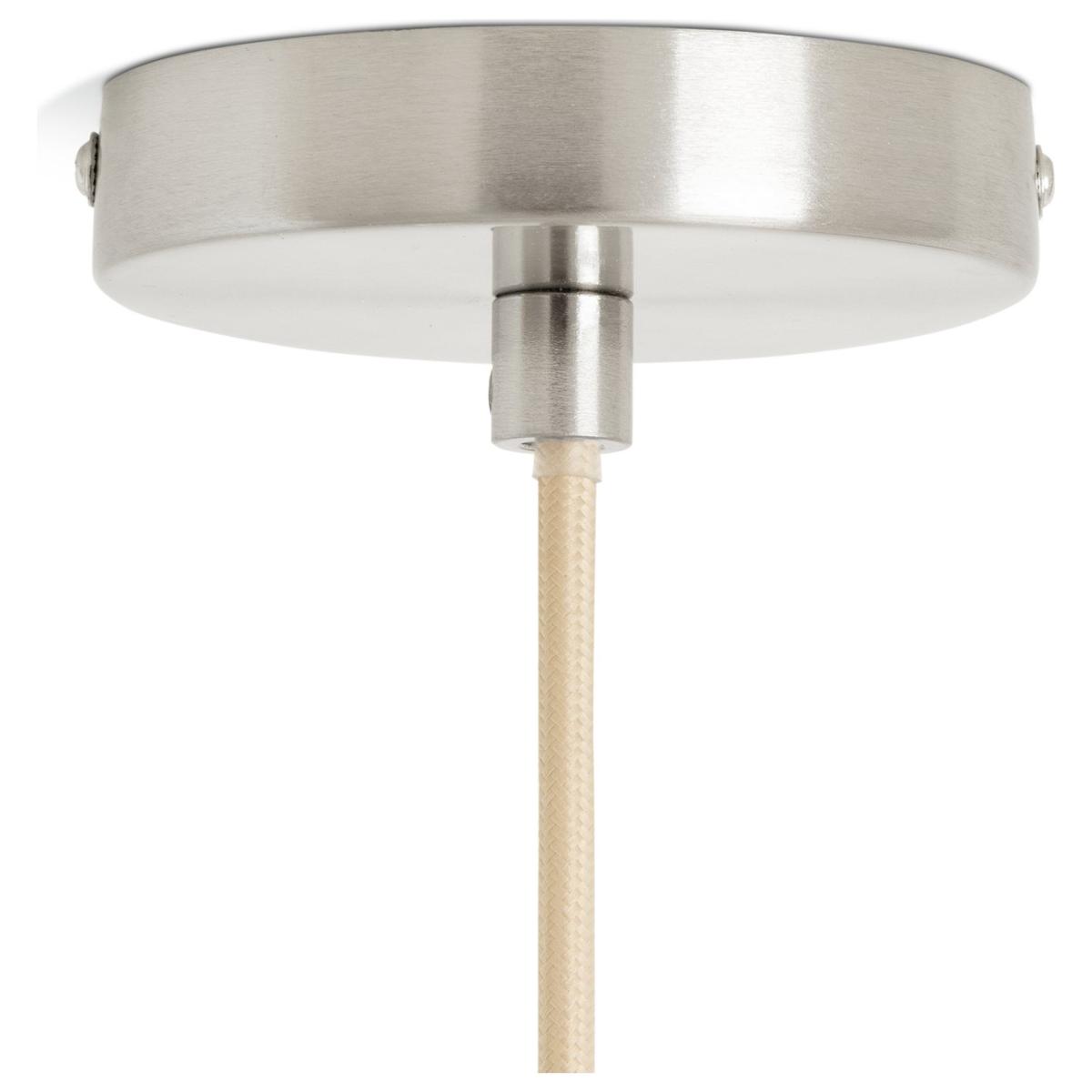 Habitat Dimple Glass & Wood Pendant Light - Clear – image 5
