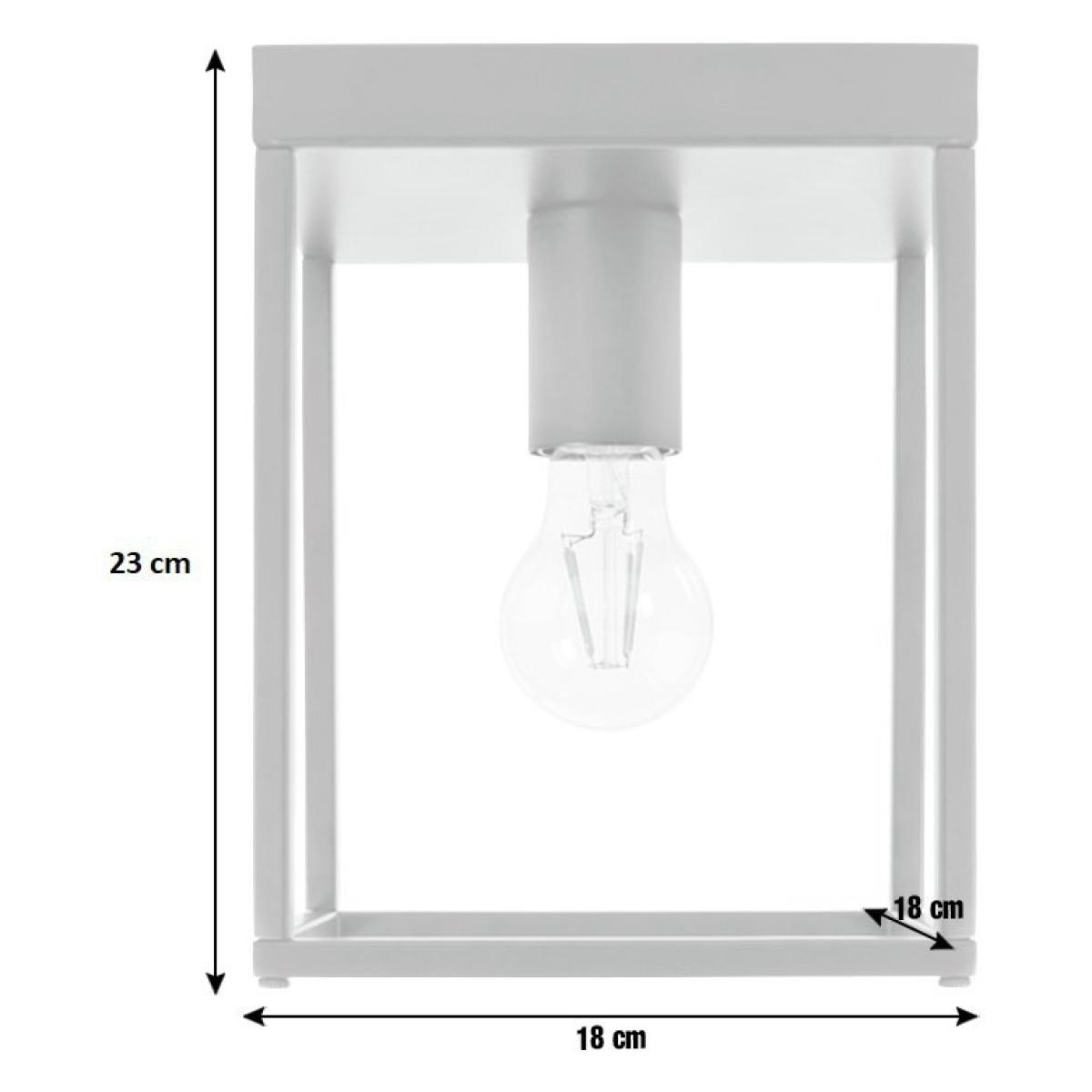 Habitat Carriage Metal Flush Ceiling Light - Matt Black – image 4