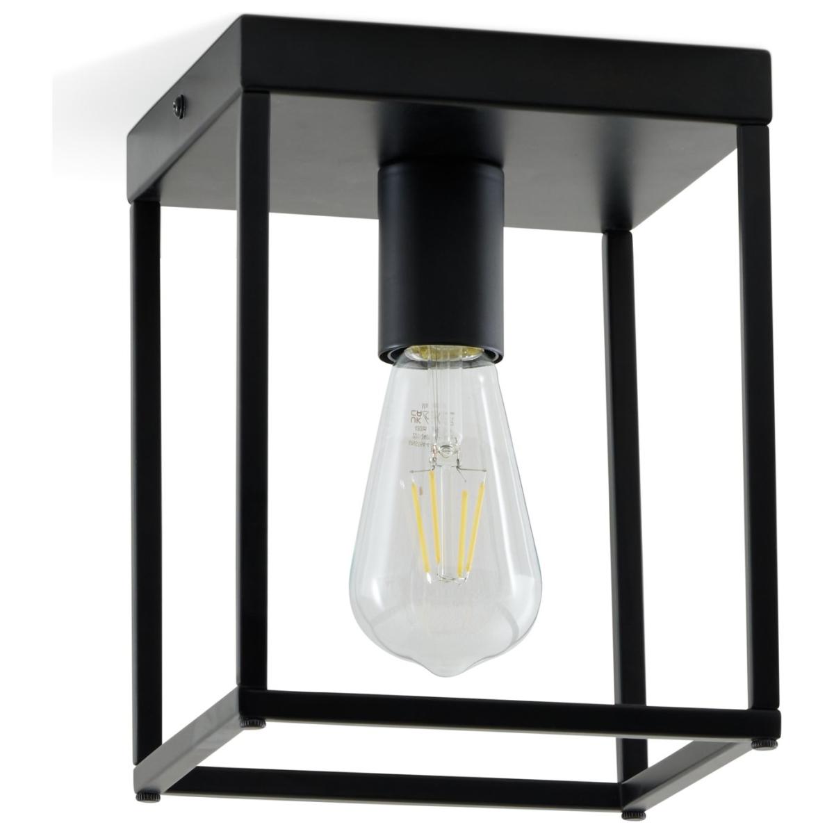 Habitat Carriage Metal Flush Ceiling Light - Matt Black – image 5