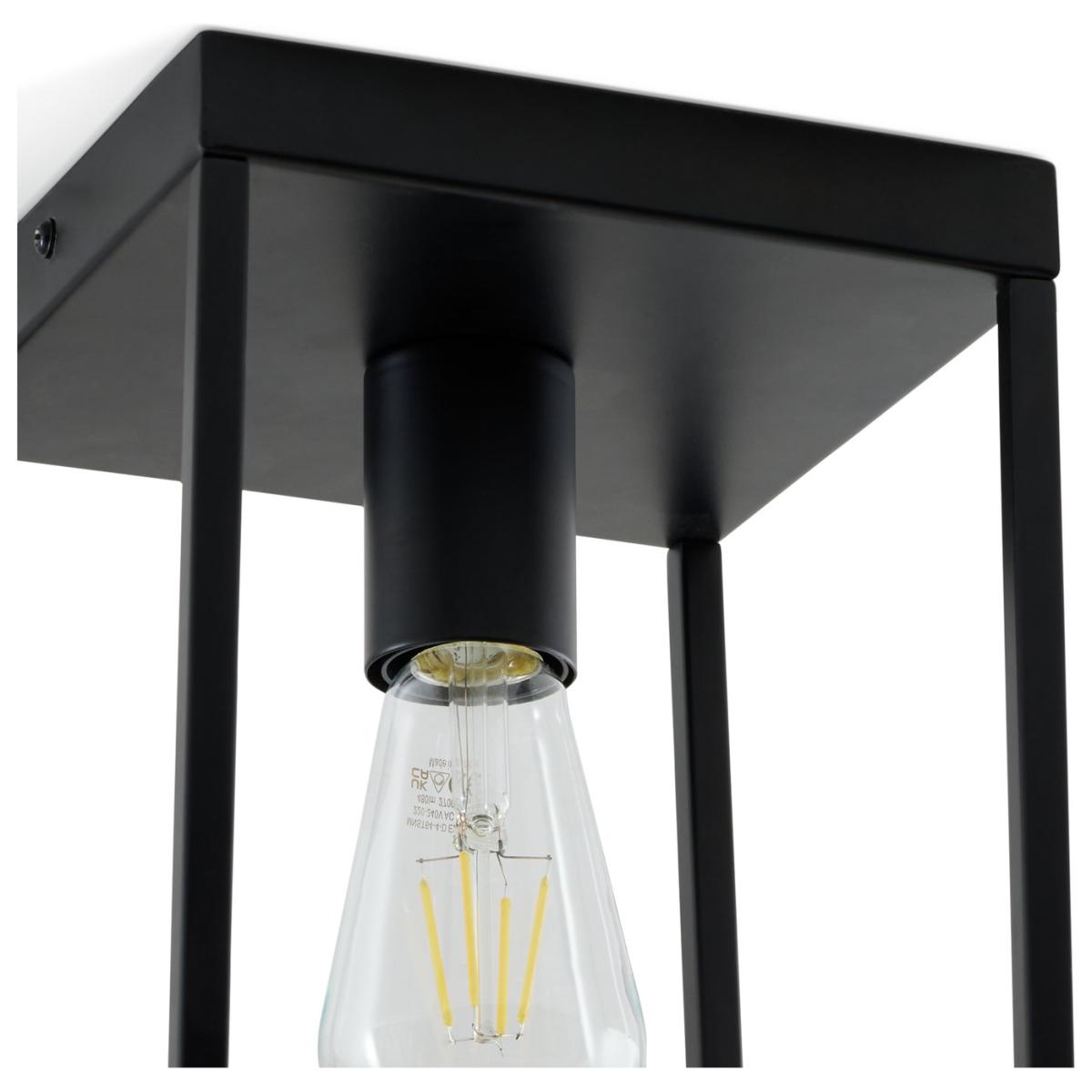 Habitat Carriage Metal Flush Ceiling Light - Matt Black – image 6