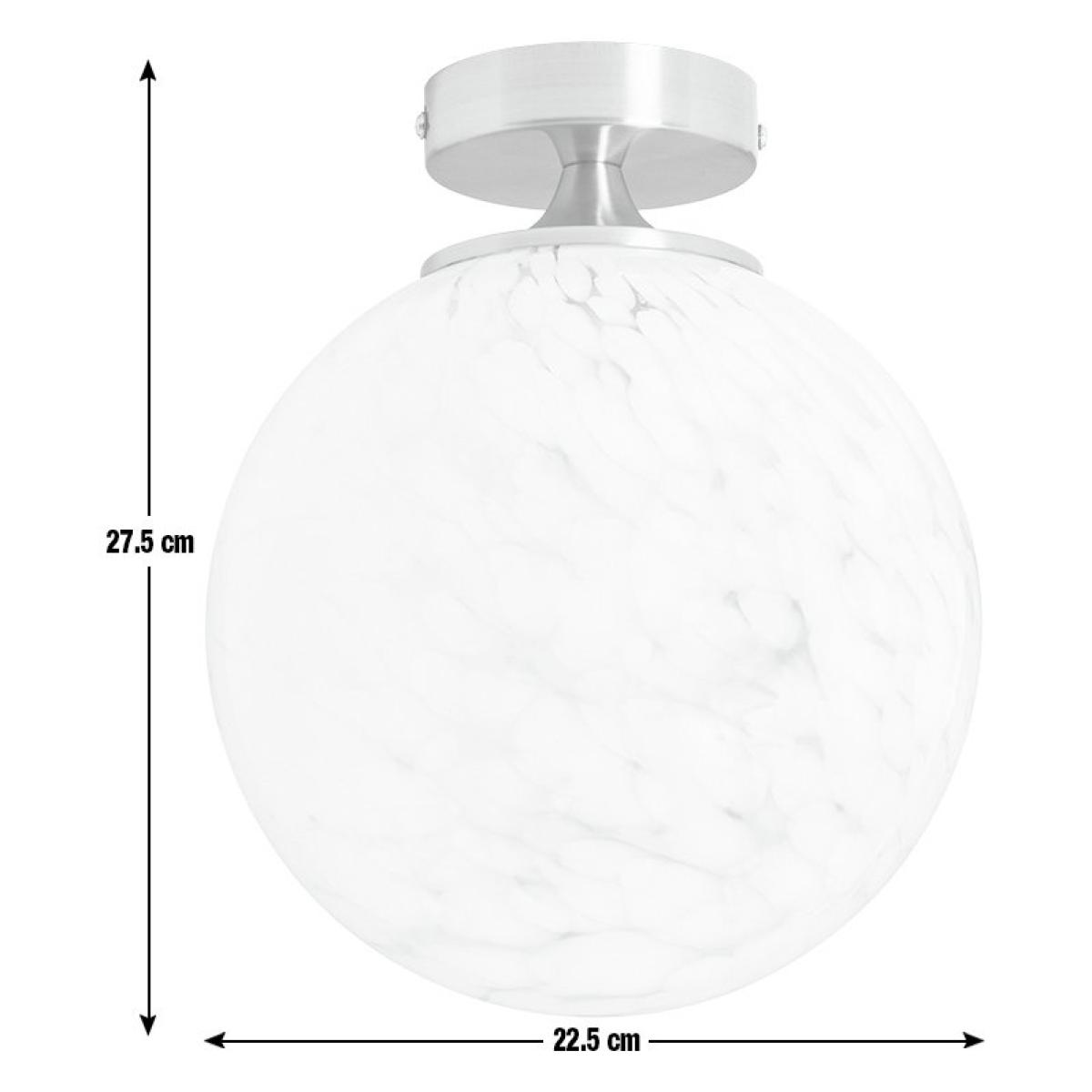 Habitat White Confetti Metal Flush to Ceiling Light - White – image 4