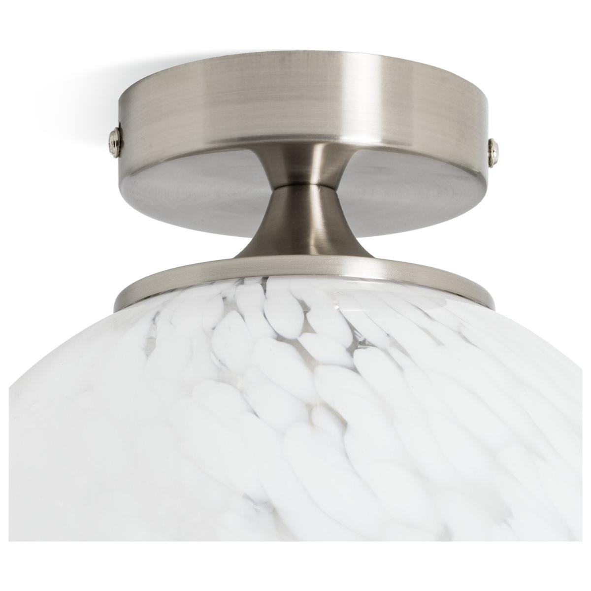 Habitat White Confetti Metal Flush to Ceiling Light - White – image 6