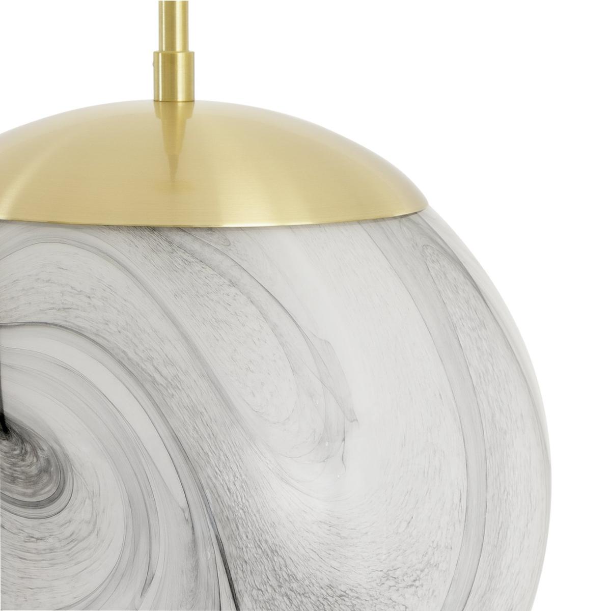 Habitat Tires Alabaster Ceiling Pendant Light -Brushed Brass – image 3