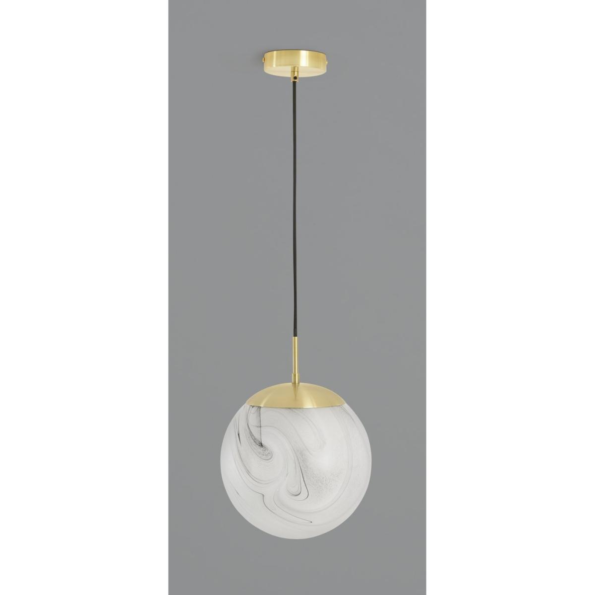 Habitat Tires Alabaster Ceiling Pendant Light -Brushed Brass – image 4