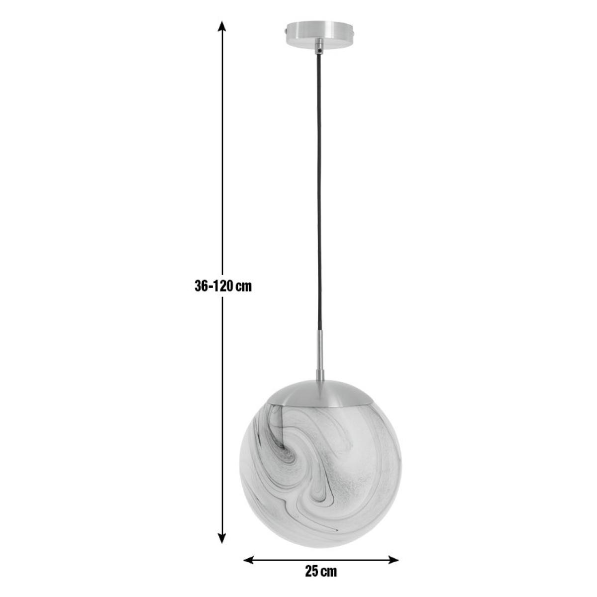 Habitat Tires Alabaster Ceiling Pendant Light -Brushed Brass – image 6