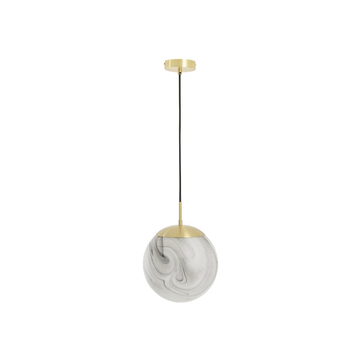 Habitat Tires Alabaster Ceiling Pendant Light -Brushed Brass – image 1