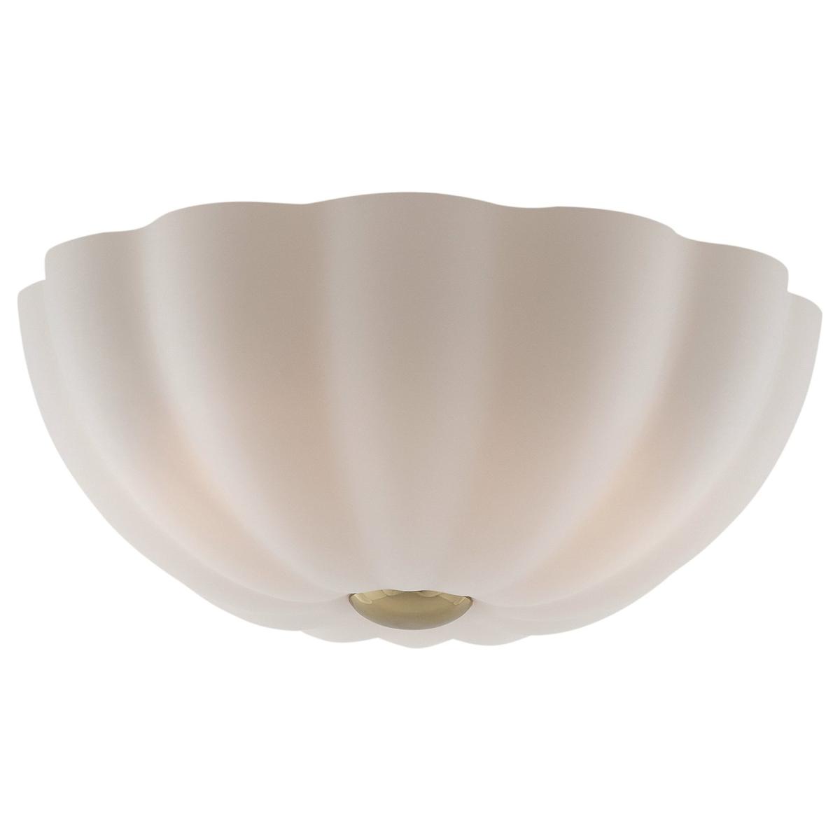 houseof Flower Metal & Glass Flush Ceiling Light - White – image 3