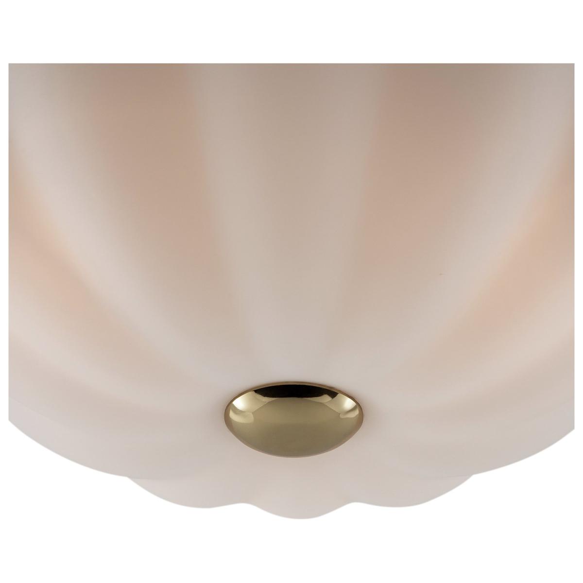 houseof Flower Metal & Glass Flush Ceiling Light - White – image 4