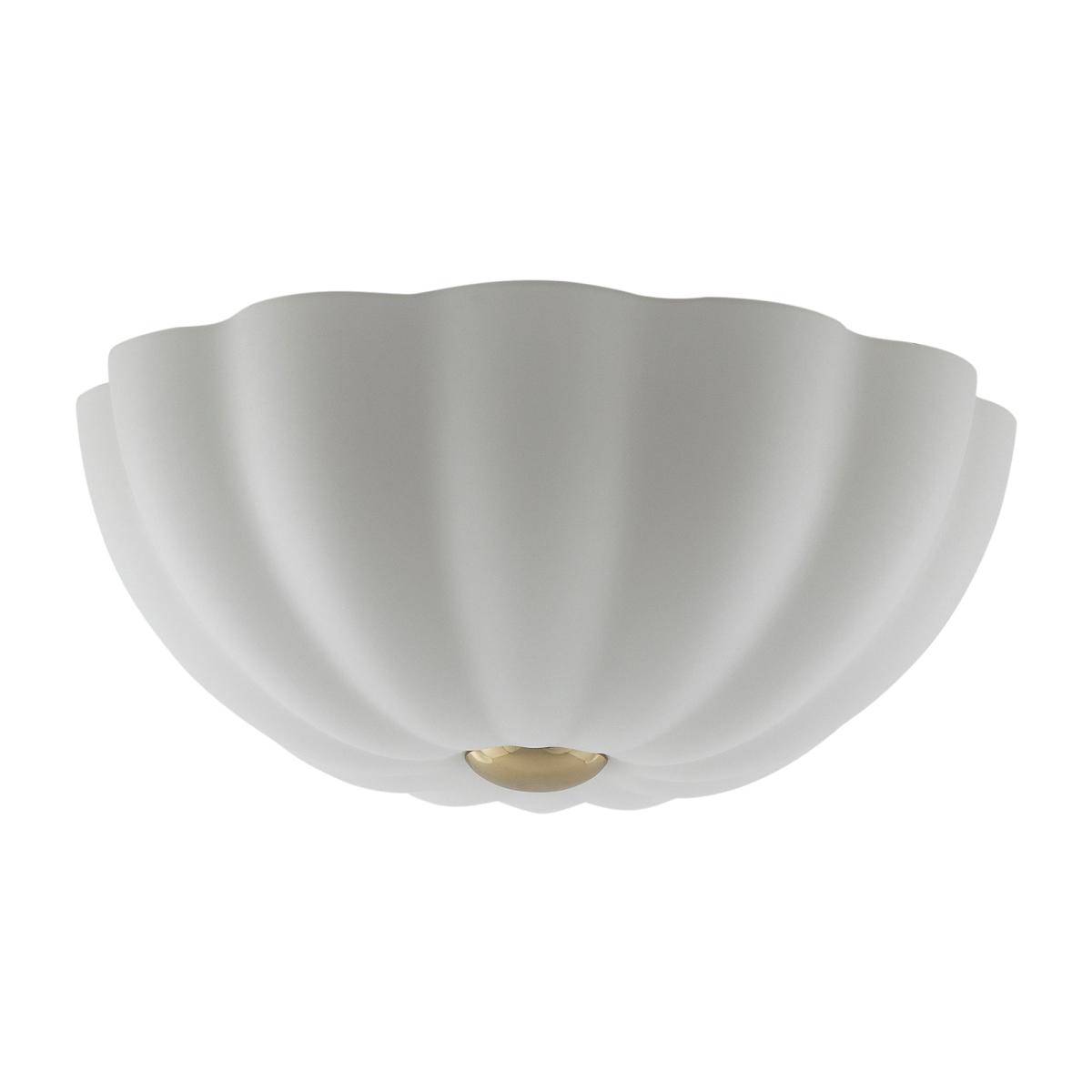 houseof Flower Metal & Glass Flush Ceiling Light - White – image 1
