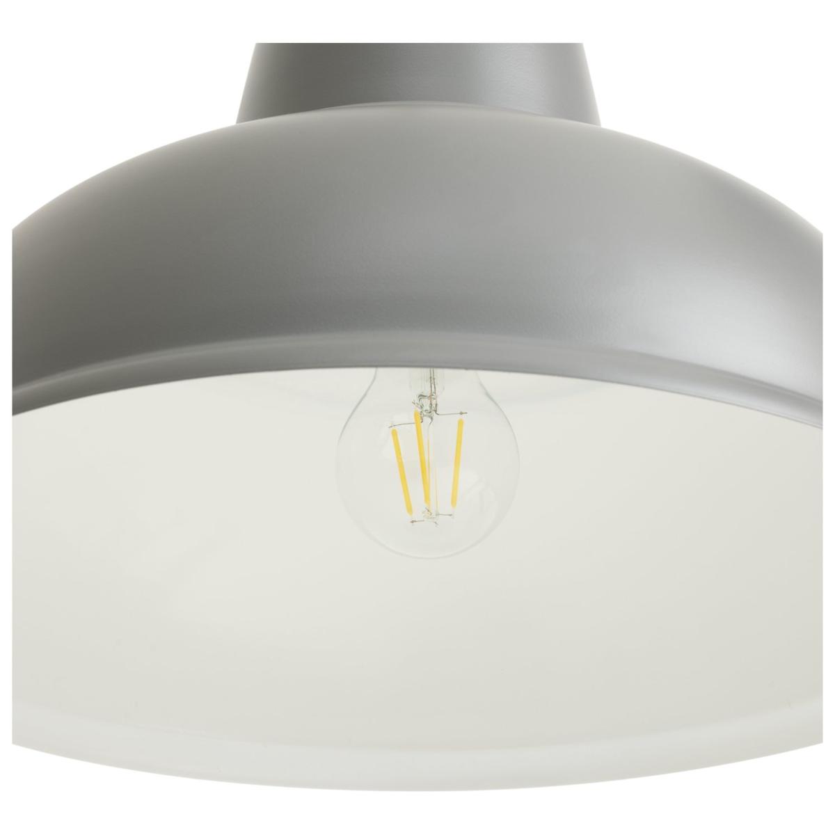 Habitat Benson Steel Pendant Light - Grey – image 5