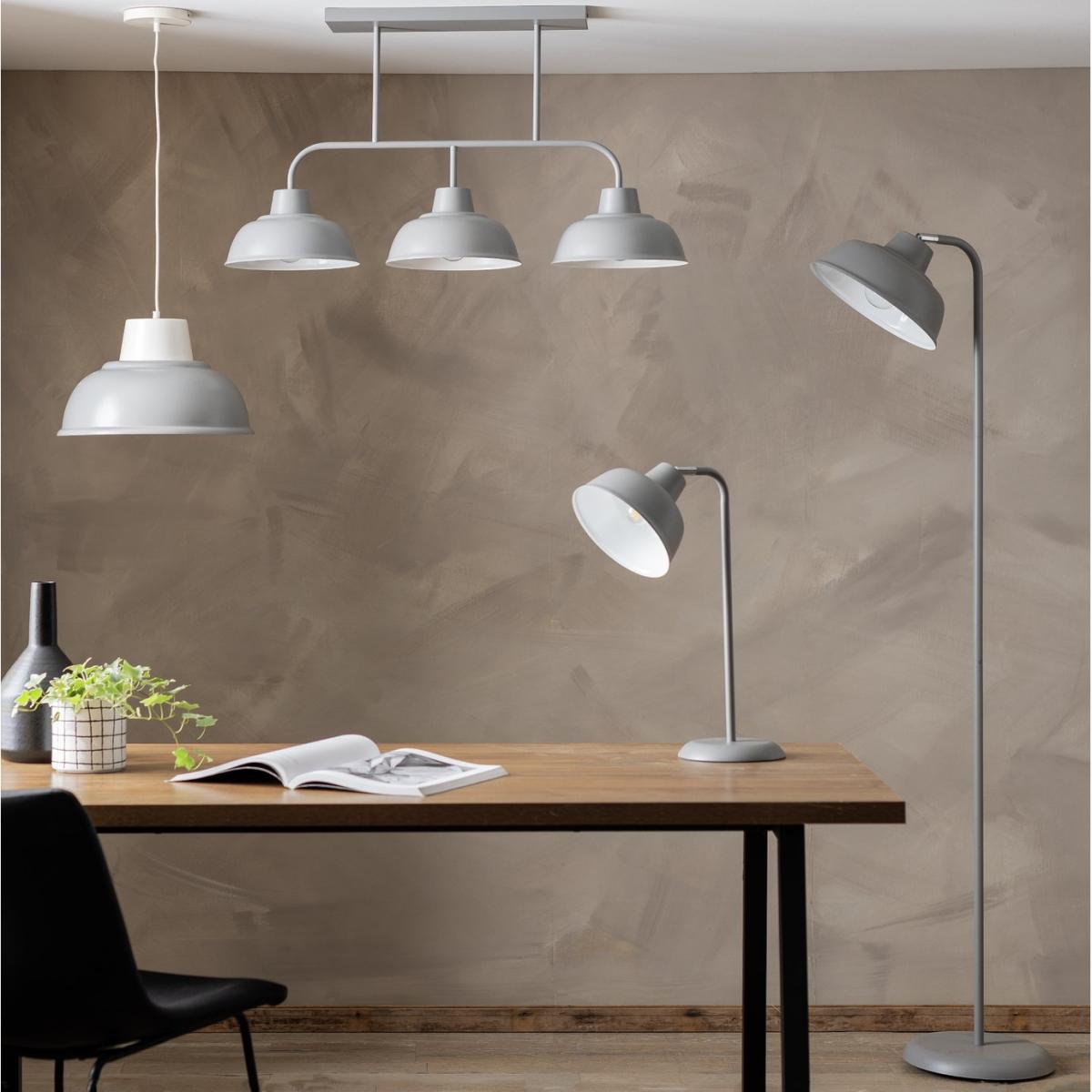Habitat Benson Steel Pendant Light - Grey – image 7