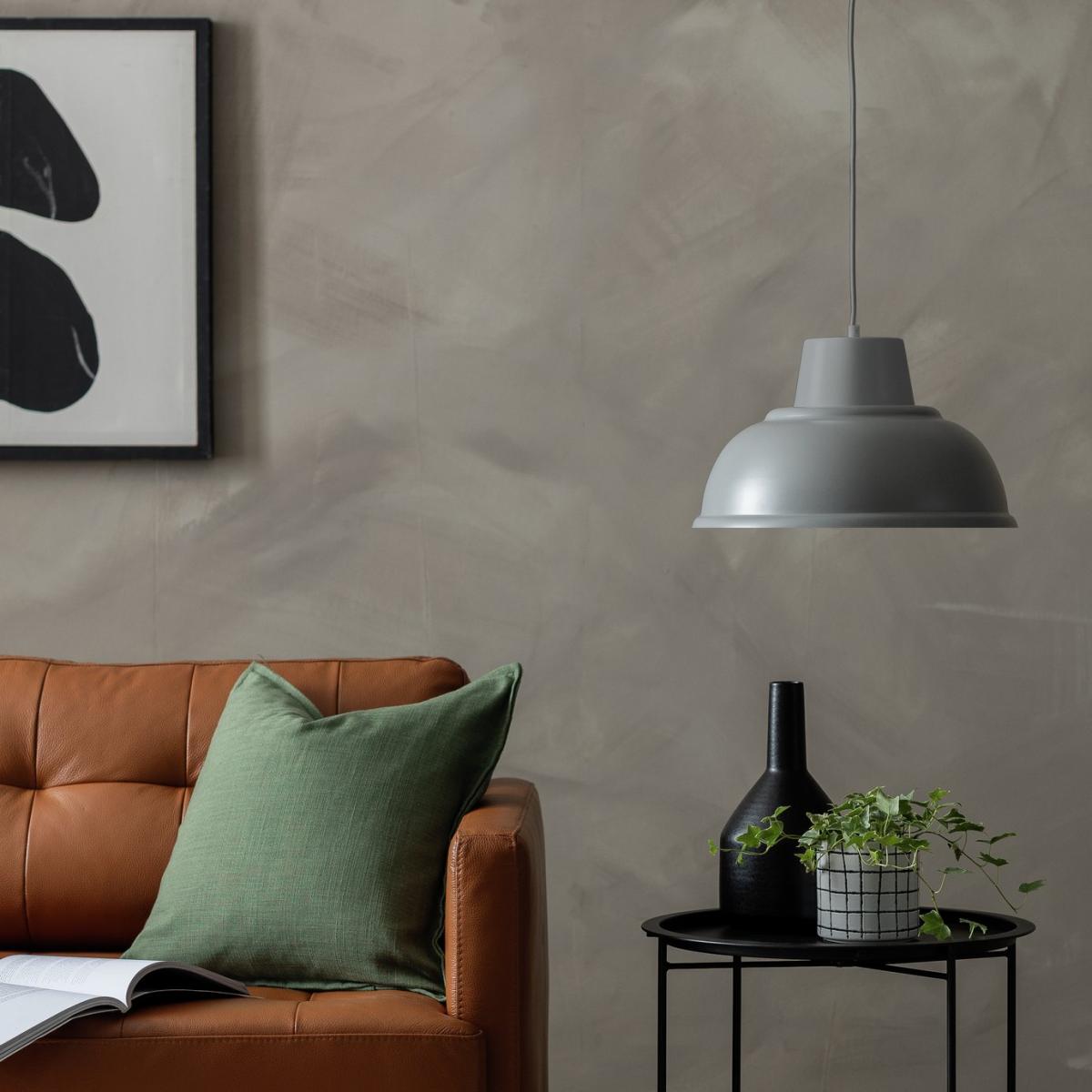 Habitat Benson Steel Pendant Light - Grey – image 1