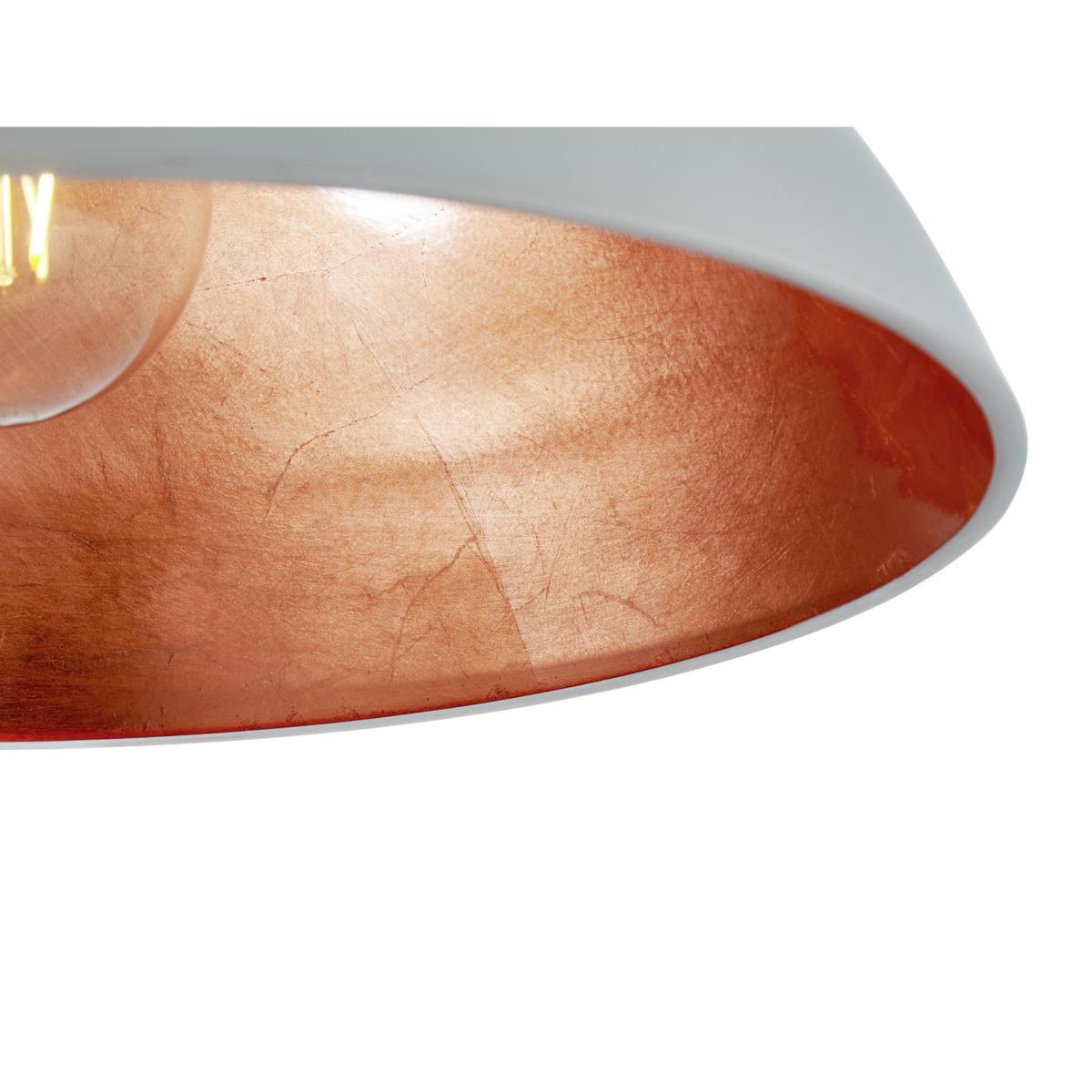Habitat Yuno Leaf Flush to Ceiling Light - White & Copper – image 4