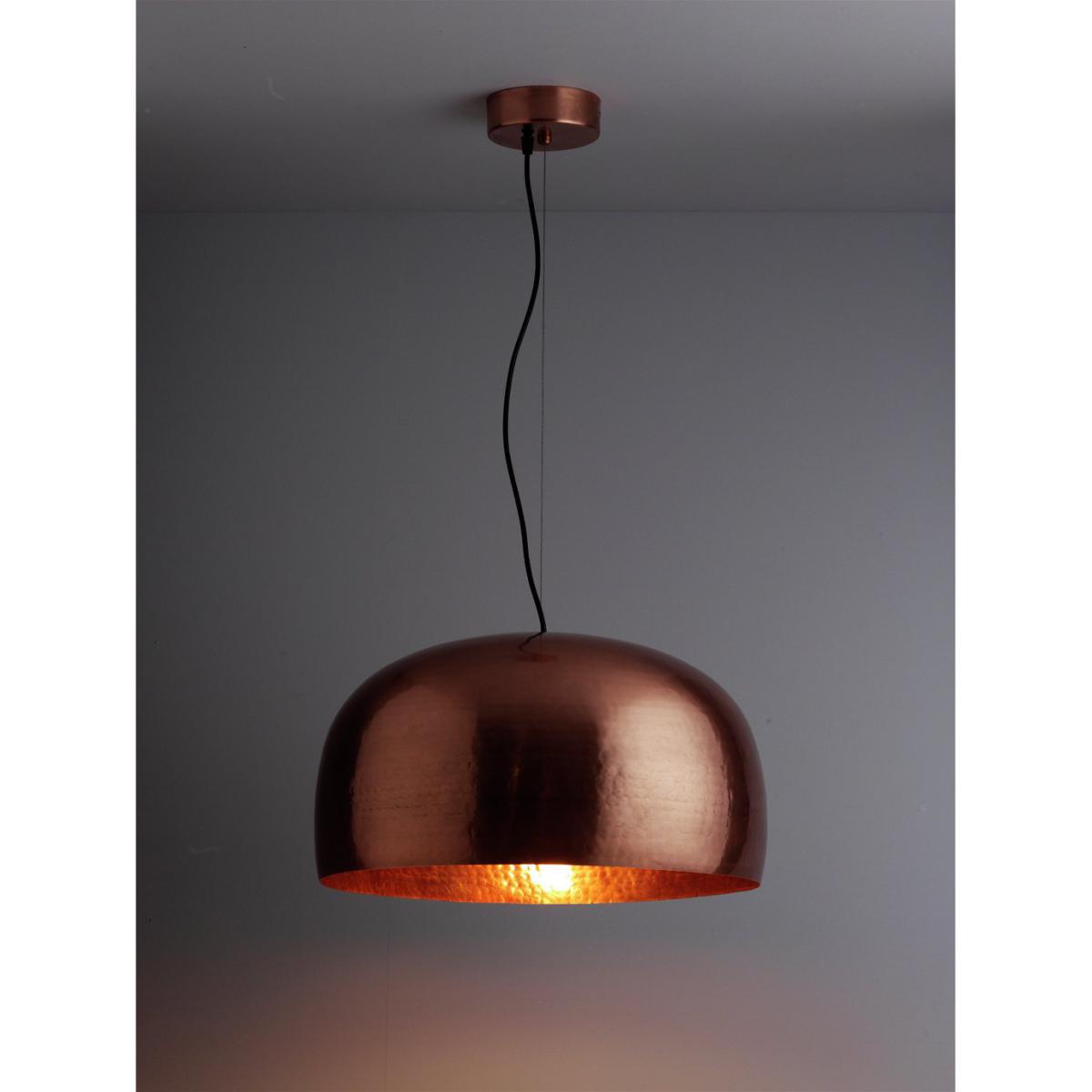 Habitat Marteau Beaten Metal Pendant Light - Copper – image 2