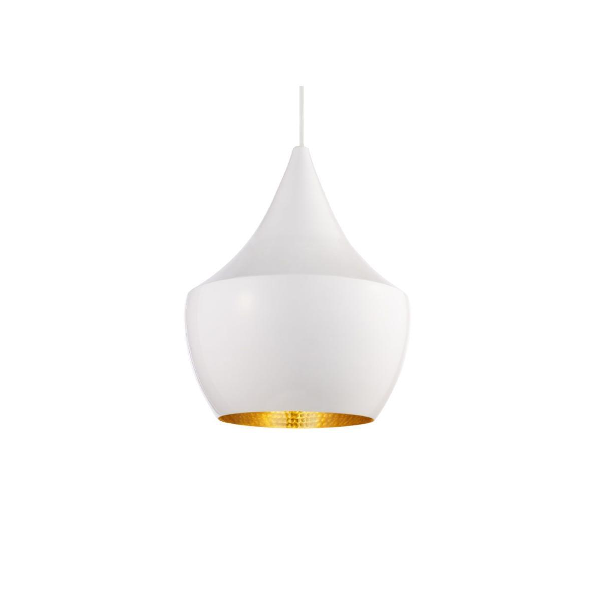 Tom Dixon Beat LED Fat Pendant Light Brushed Brass - Heal's UK Lighting – image 3