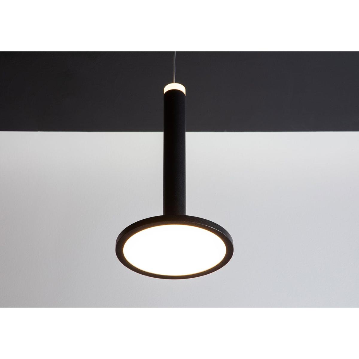 Heal's Disc LED Pendant Matt Black - Heal's UK Lighting – image 13