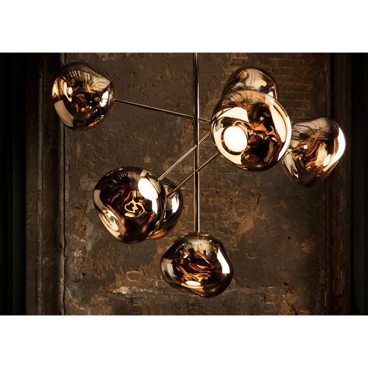 Tom Dixon Melt LED Chandelier Gold Large - Heal's UK Lighting – image 5