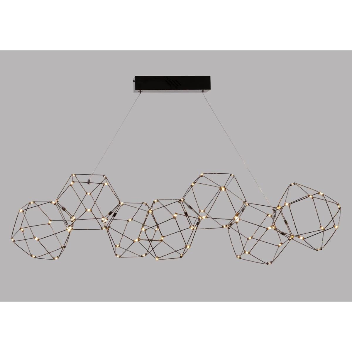 Heal's Supernova LED Long Pendant Light Black Chrome – image 4