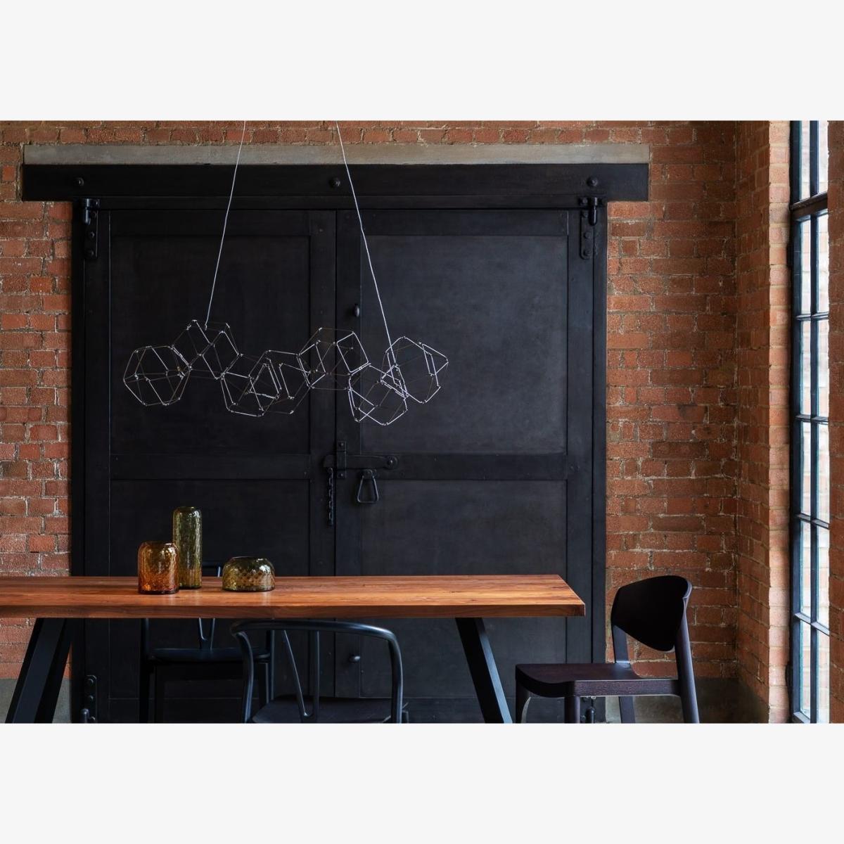 Heal's Supernova LED Long Pendant Light Black Chrome – image 1