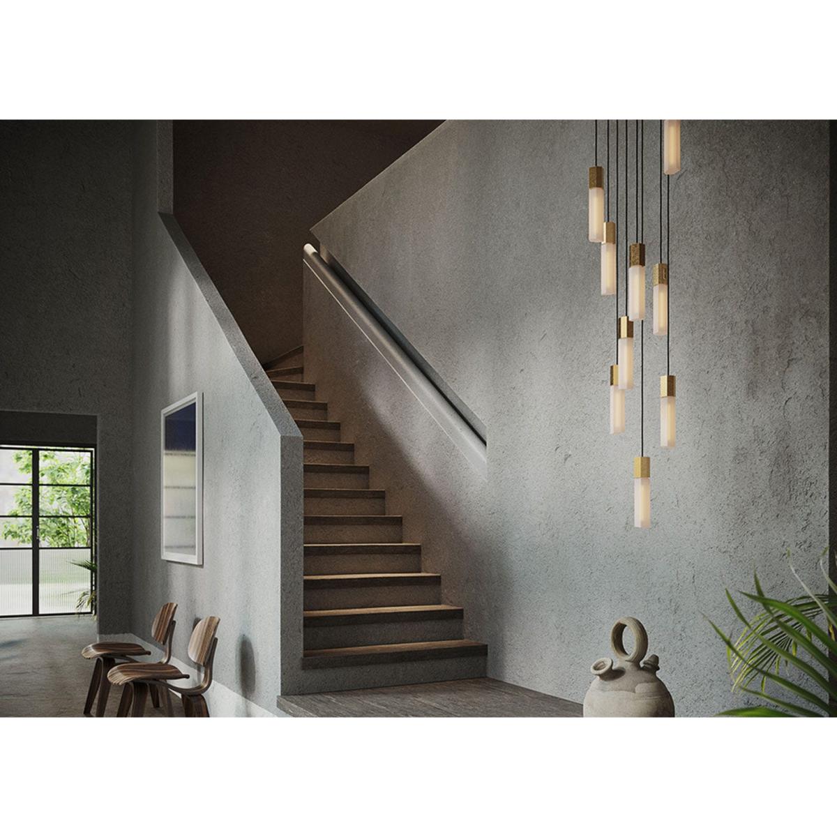 Tala Basalt Nine Pendant Brass - Heal's UK Lighting – image 2