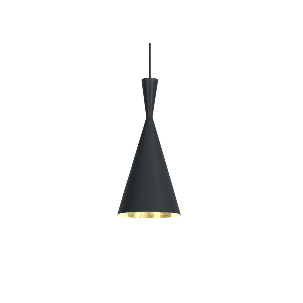 Tom Dixon Beat LED Tall Pendant Light Brushed Brass - Heal's UK Lighting – image 2
