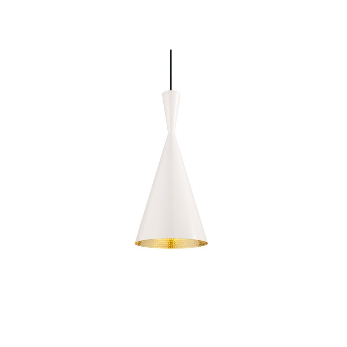 Tom Dixon Beat LED Tall Pendant Light Brushed Brass - Heal's UK Lighting – image 3