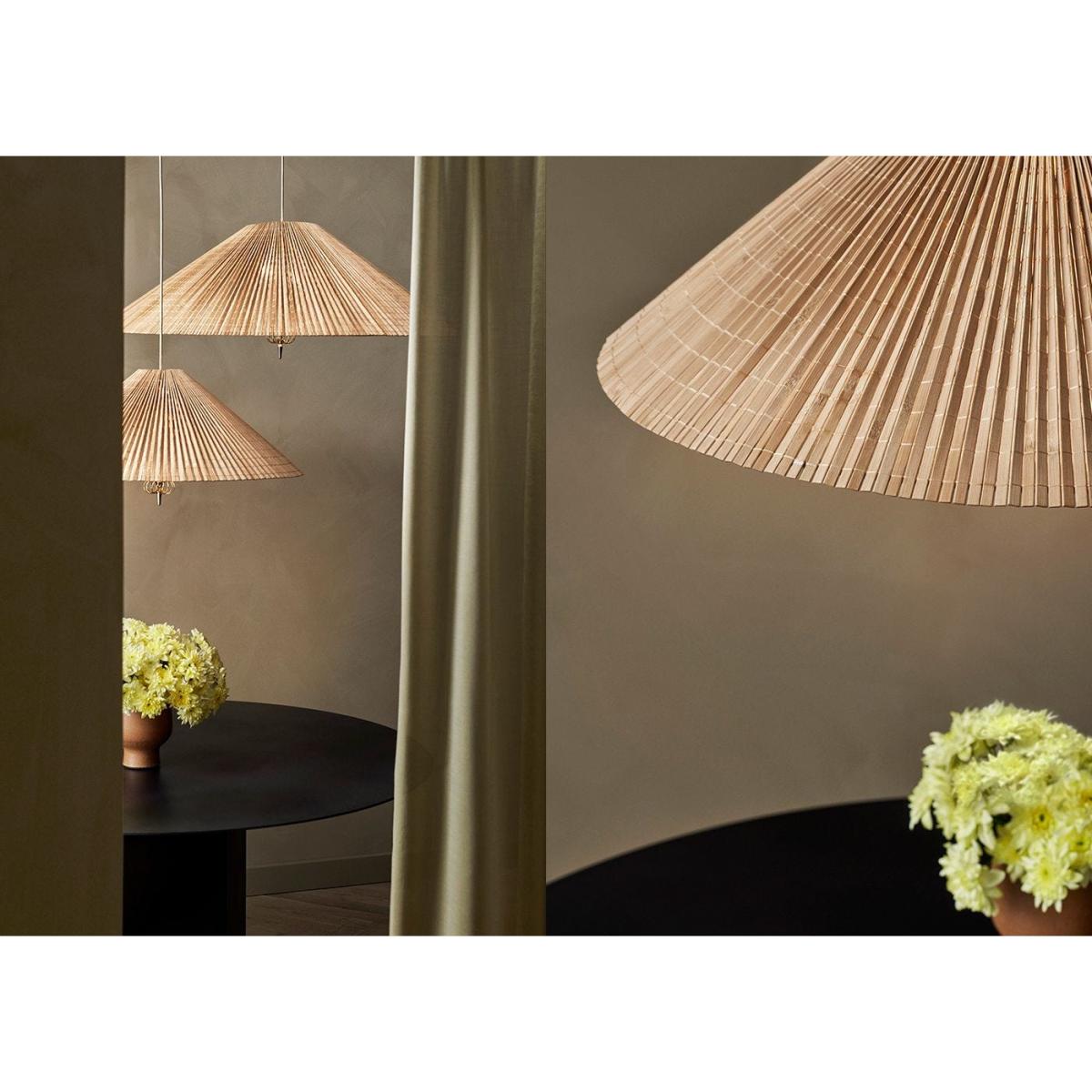 Gubi 1972 Pendant Light Brass/Bamboo Ø60 – image 4