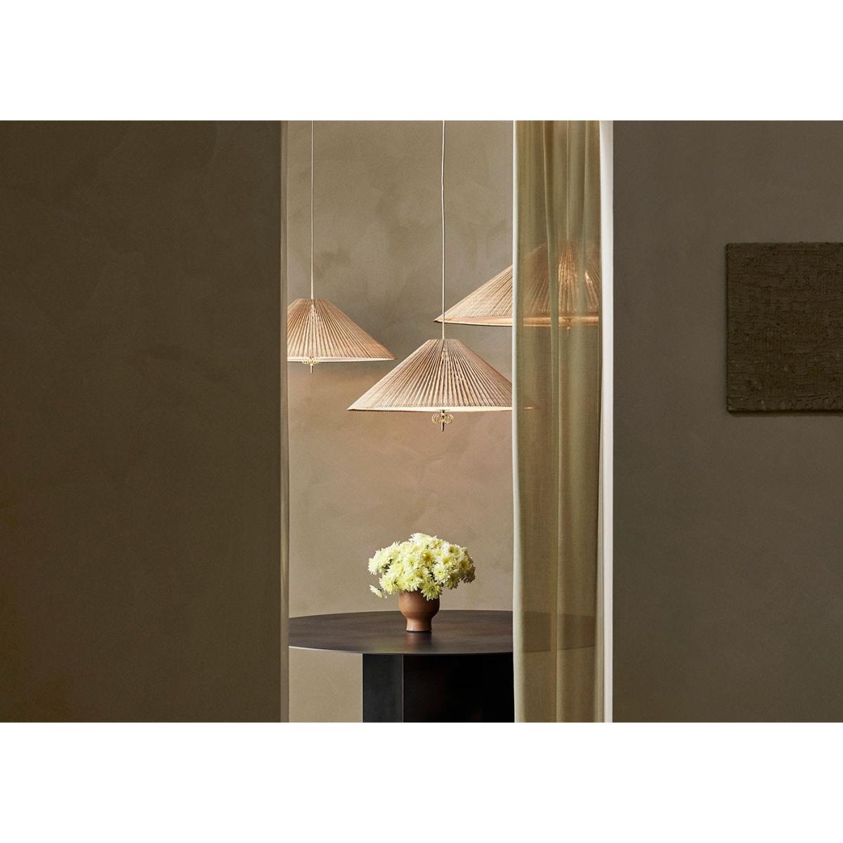Gubi 1972 Pendant Light Brass/Bamboo Ø60 – image 8