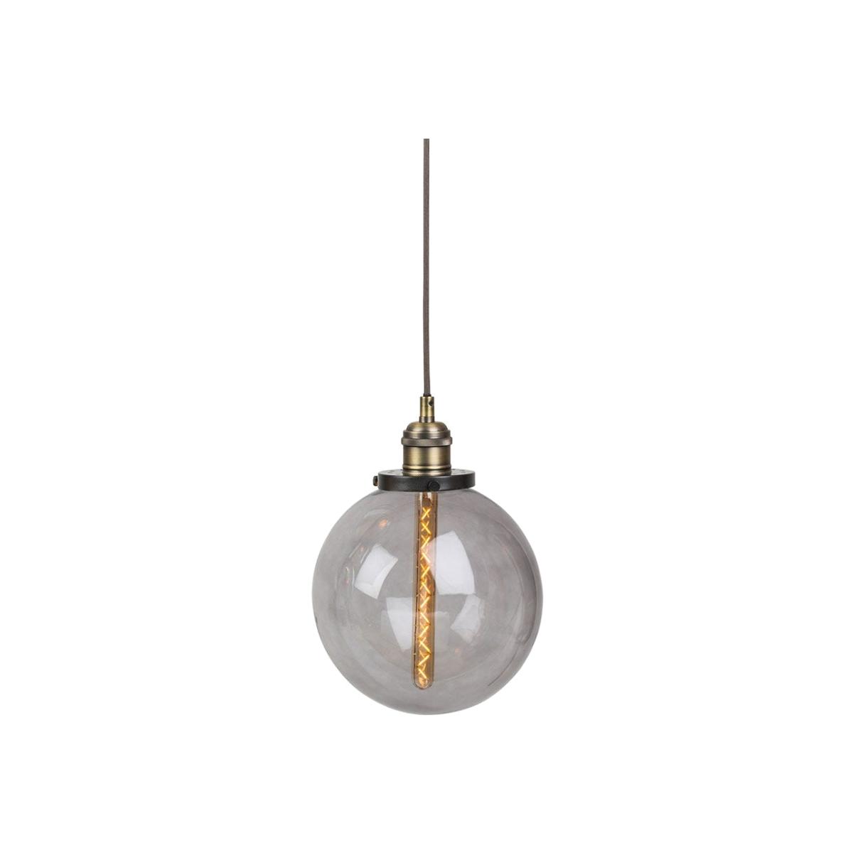 Heal's Olson Globe Pendant Medium Smoke - Heal's UK Lighting – image 1