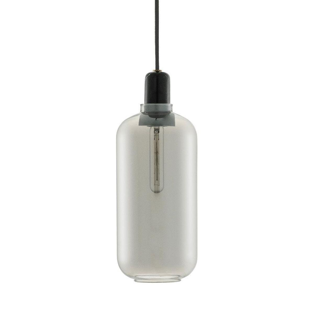 Normann Copenhagen Amp Pendant Light Large Smoke and Black - Heal's UK Lighting – image 2