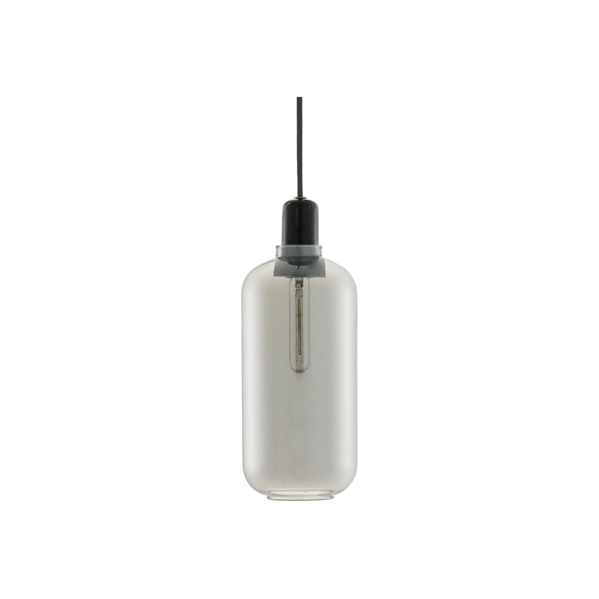 Normann Copenhagen Amp Pendant Light Large Smoke and Black - Heal's UK Lighting – image 1