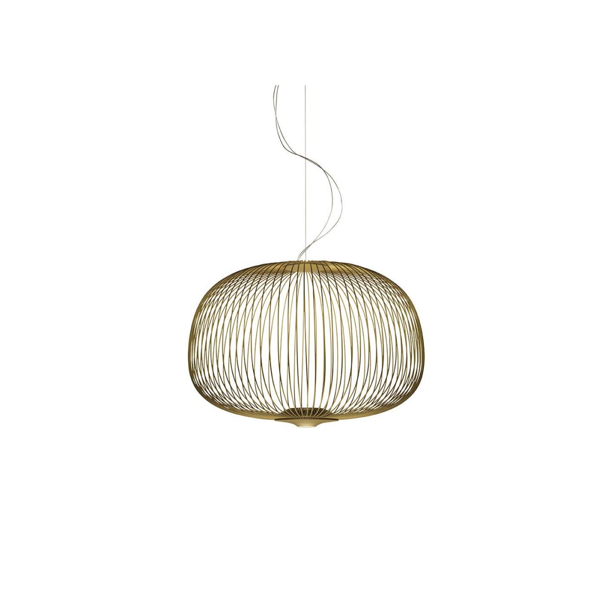 Foscarini Spokes 3 LED Pendant Light Gold - Heal's UK Lighting – image 2