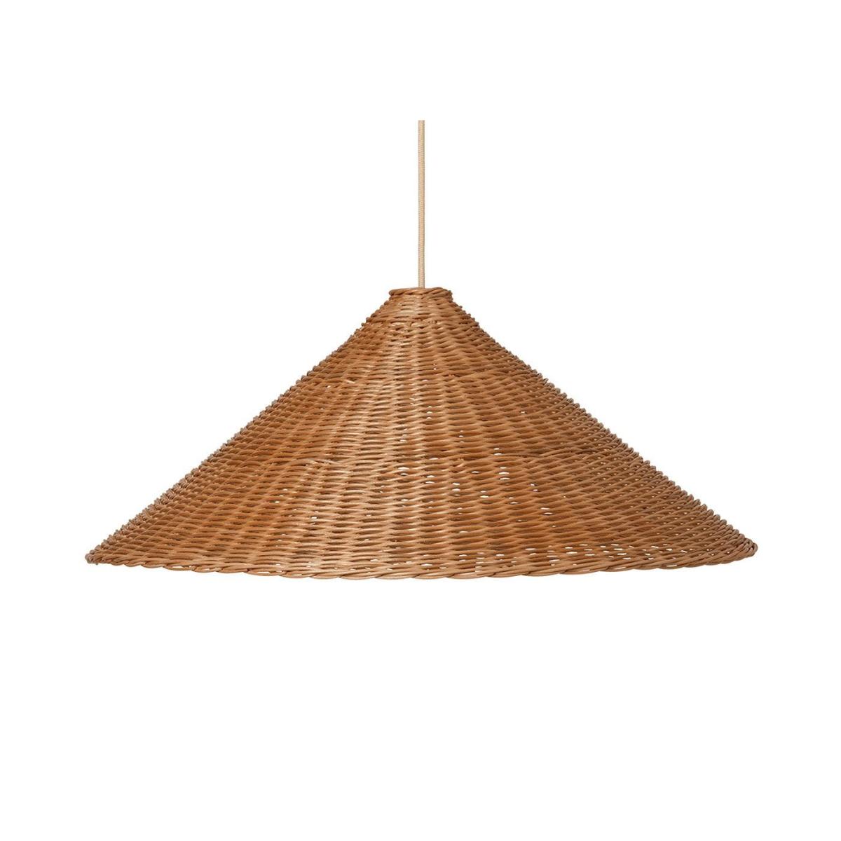 ferm LIVING Dou Rattan Lampshade Medium - Heal's UK Lighting – image 2