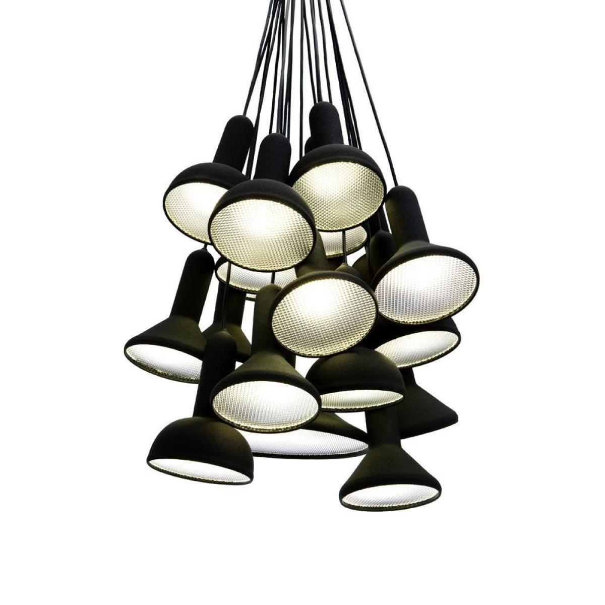 Established & Sons Torch S20 Bunch Pendant Light Black – image 2