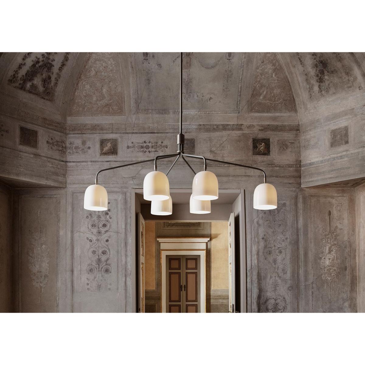 Gubi Howard Chandelier 6 Arm Bone China – image 3
