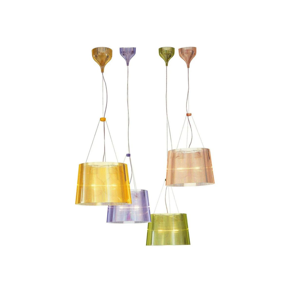 Kartell Ge' Pendant Light White Shade Gold Interior - Heal's UK Lighting – image 9