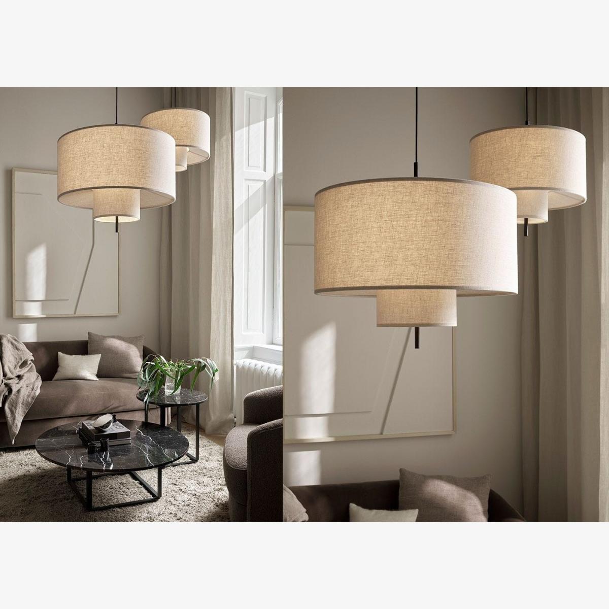 Heal's Margin Pendant Light Beige Ø70 – image 1