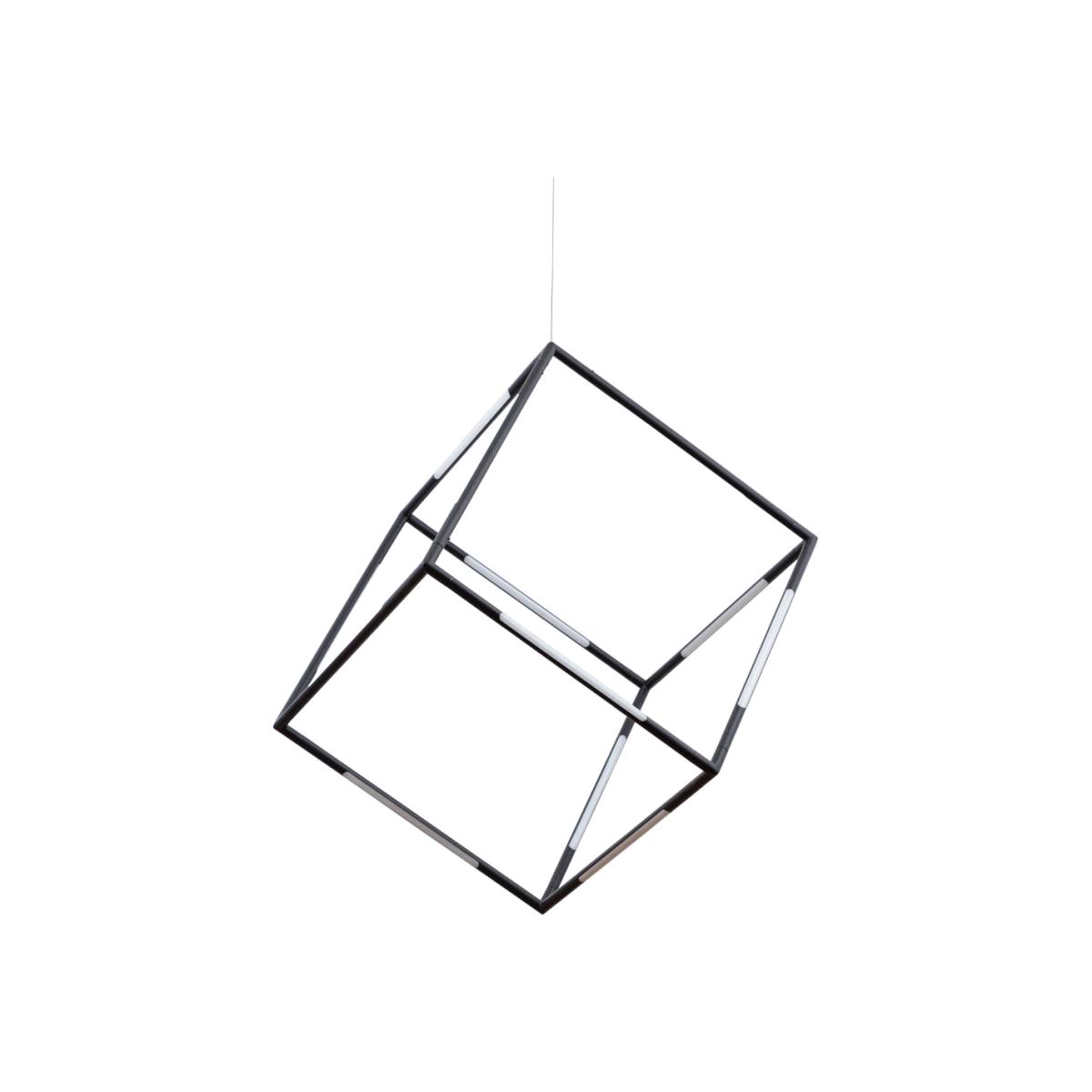 Heal's Saber LED Cube Pendant Light Black - Heal's UK Lighting – image 1