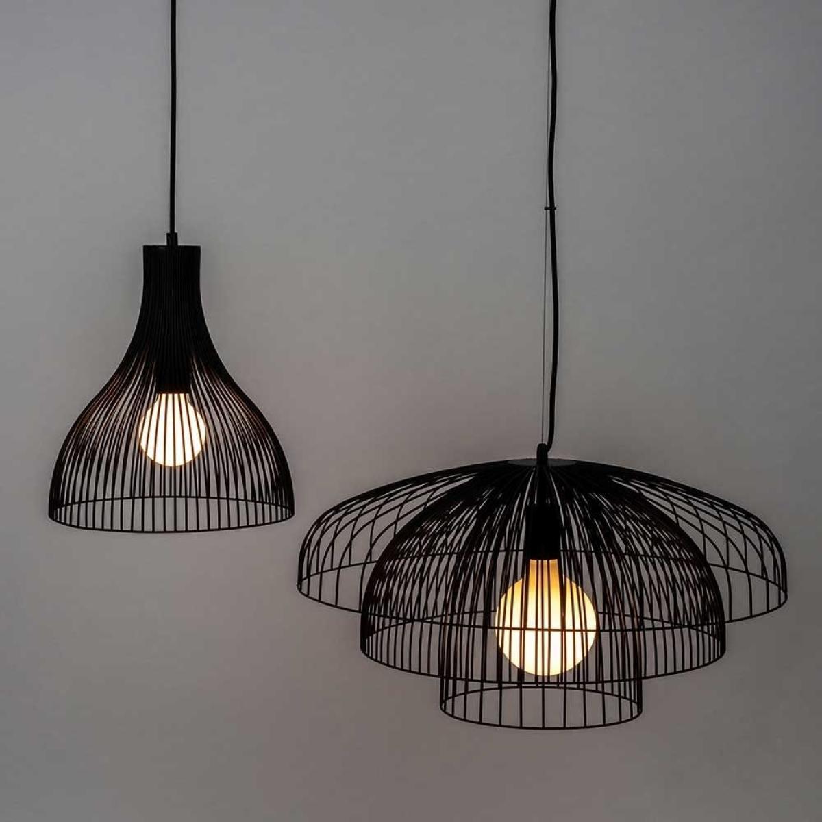 Heal's Makiko Pendant Black Medium - Heal's UK Lighting – image 4